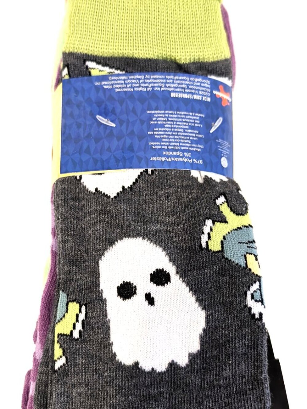 SpongeBob SquarePants Halloween Mens Crew Socks 6 Pair Pack Shoe Size 6-12 NWT